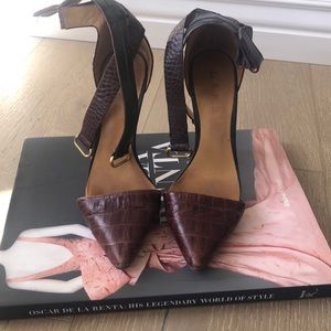 L.A.M.B burgundy heels